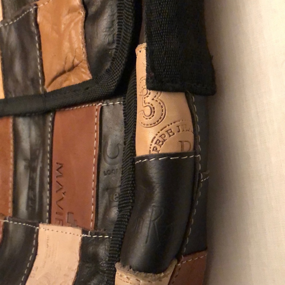 Leather Patchwork Handbag - image 5